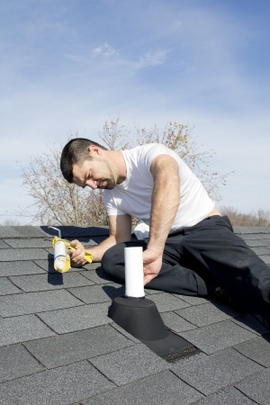 photo of roof repair