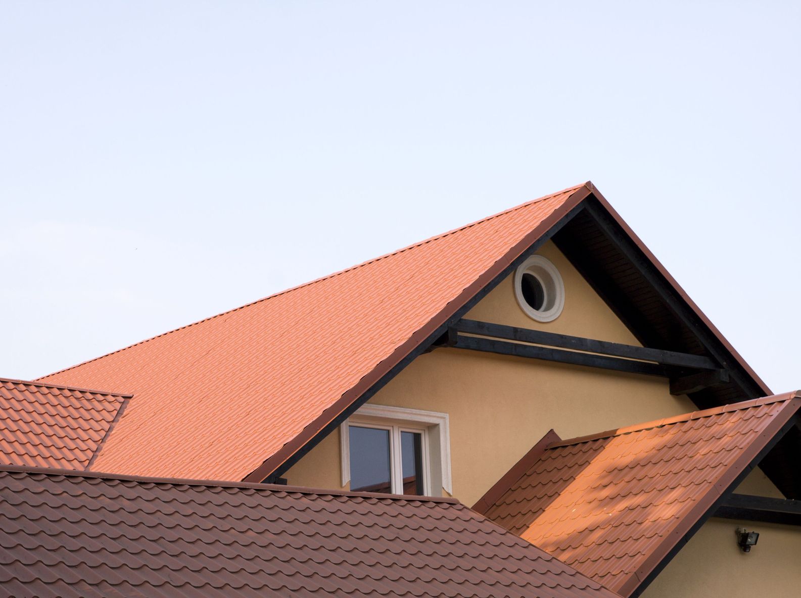 photo of red roof