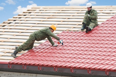 photo of roofers