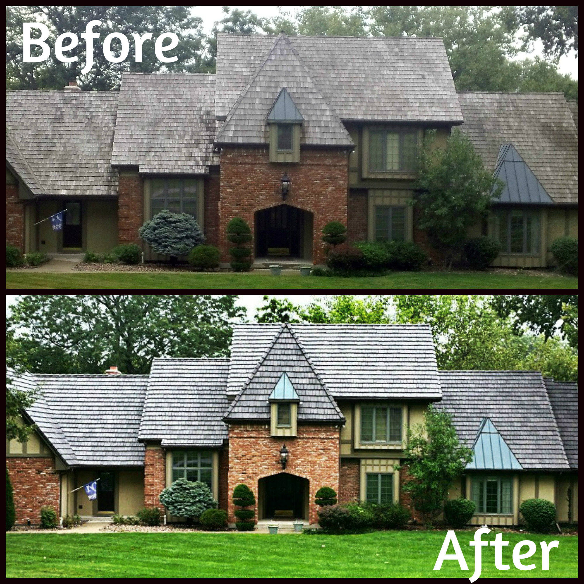 Before and After DaVinci Roofscape Installation