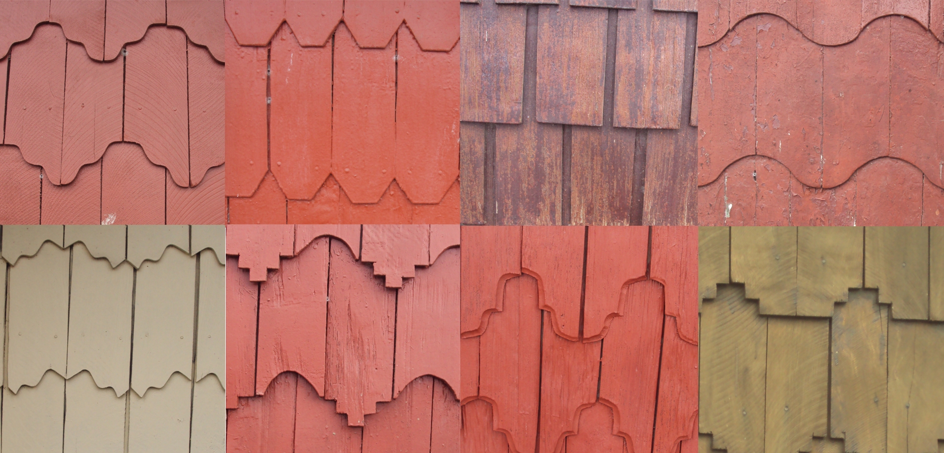 photo of wood shingles